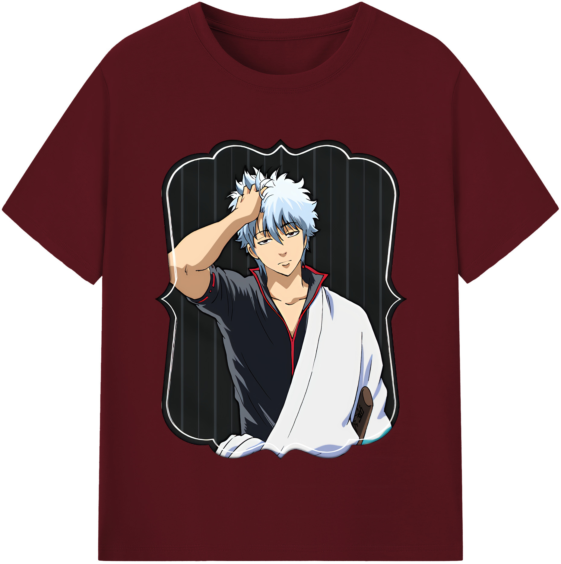 （画像用） ぎんたま 坂田銀時（さかたぎんとき） 神楽 志村新八（しむら しんぱち） GINTAMA Sakata Gintoki Kagura Shimura Shinpachi 綿100％半袖Tシャツ（フロントプリント）